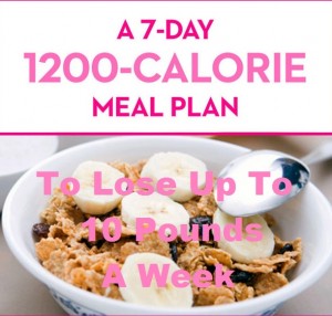 1200 calorie diet plan to lose 10 pounds a week